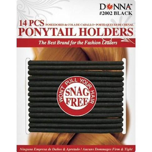 Donna Ponytail Holders - Black