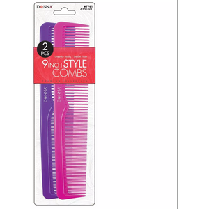 Donna 9" Style Combs - 2ct
