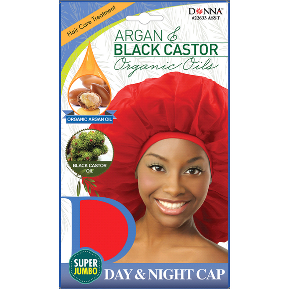 Donna Argan Black Castor Day & Night Cap Jumbo