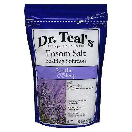 Dr Teal's Epsom Salt Soaking Solution, Soothe & Sleep, Lavender, 3Lb