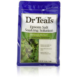 Dr. Teal's Epsom Salt Soaking Solution With Eucalyptus Spearmint, 3 Lb