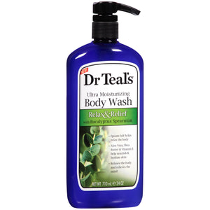 Dr Teal's Ultra Moisturizing Body Wash Relax And Relief With Eucalyptus Spearmint - 24 Oz