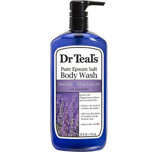 Dr Teal's Ultra Moisturizing Soothe & Sleep Body Wash With Lavender 24 Oz