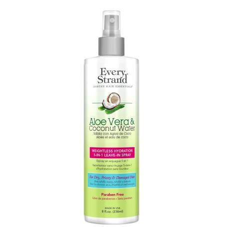 Every Strand Aloe Vera & Coconut Water Weightless Hydration 5-In-1 Leave-In Conditioner 8 Oz