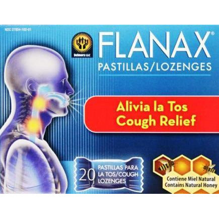 Flanax Cough Lozenges - Natural Honey - 20-Ct