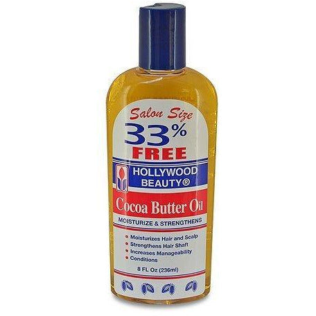 Hollywood Beauty Cocoa Butter Oil, 8 Ounce