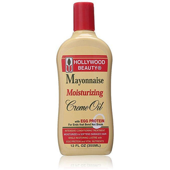 Hollywood Beauty Mayonnaise Moisturizing Creme Oil With Egg Protein, 12 Oz