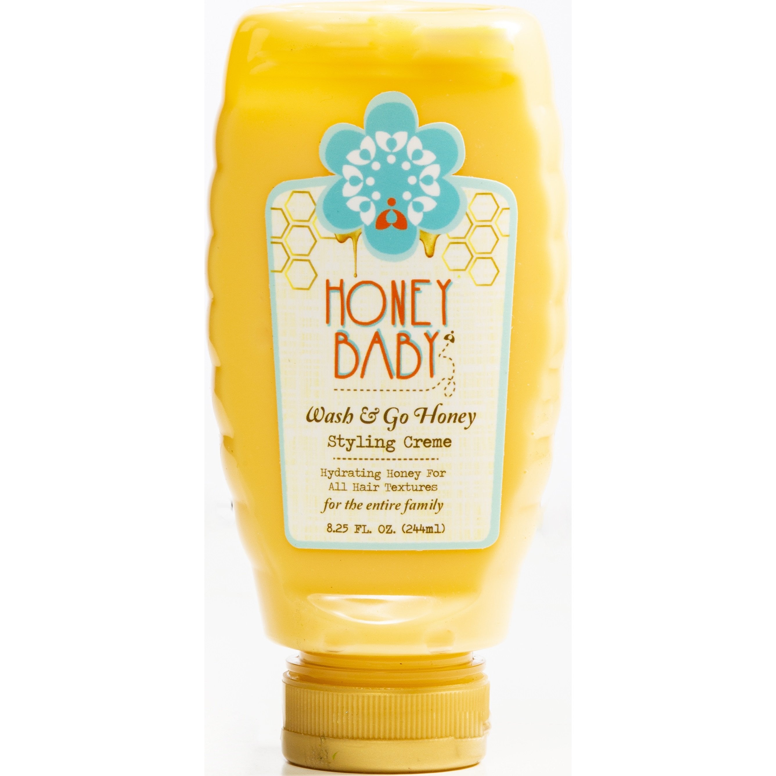 Honey Baby Wash & Go Honey - All In One Styling Crème - 8.25 Oz