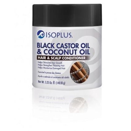 Isoplus Black Castor Oil & Coconut Oil Hair & Scalp Conditioner 5.25 Oz