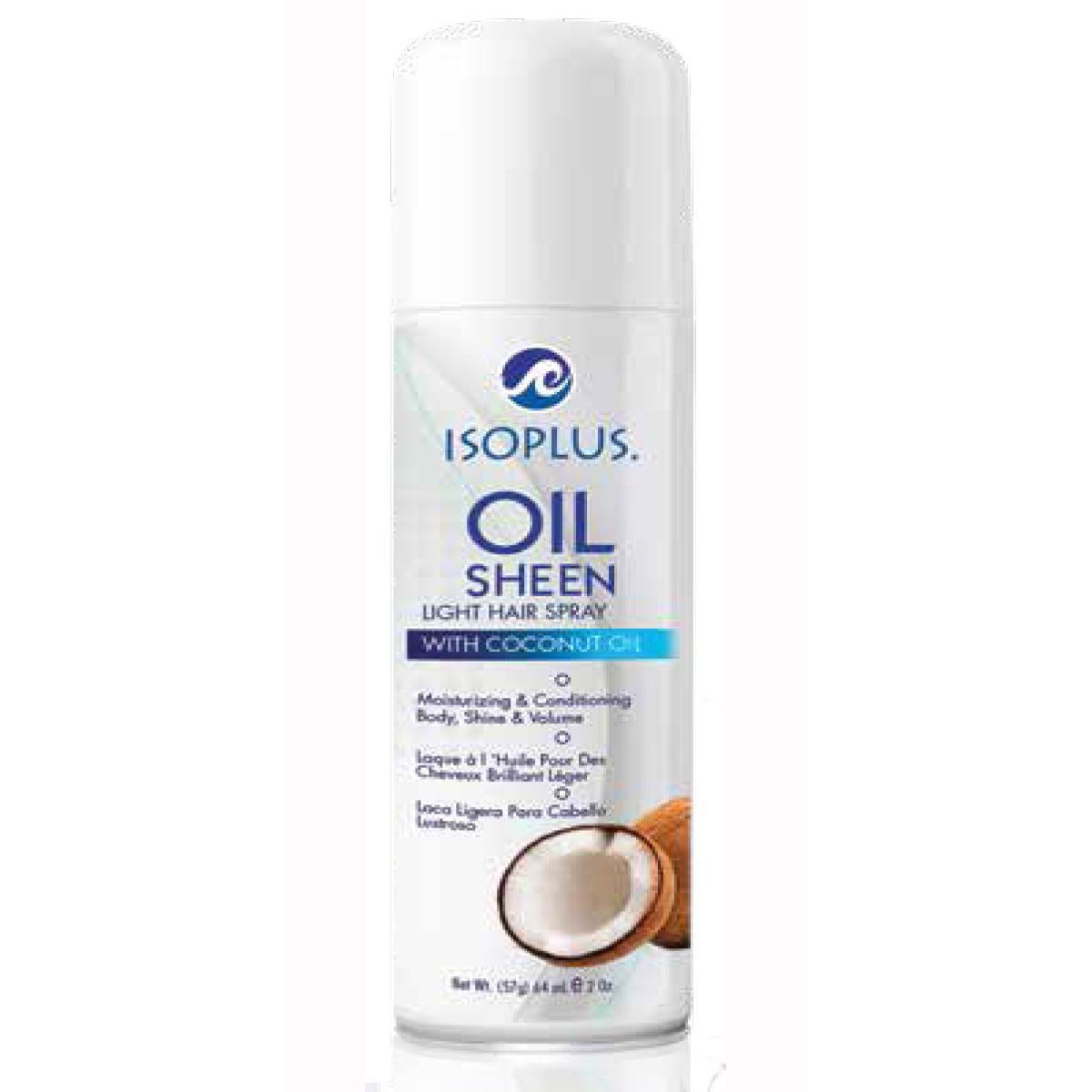 Isoplus Oil Sheen Light Coconut Oil 2 Oz
