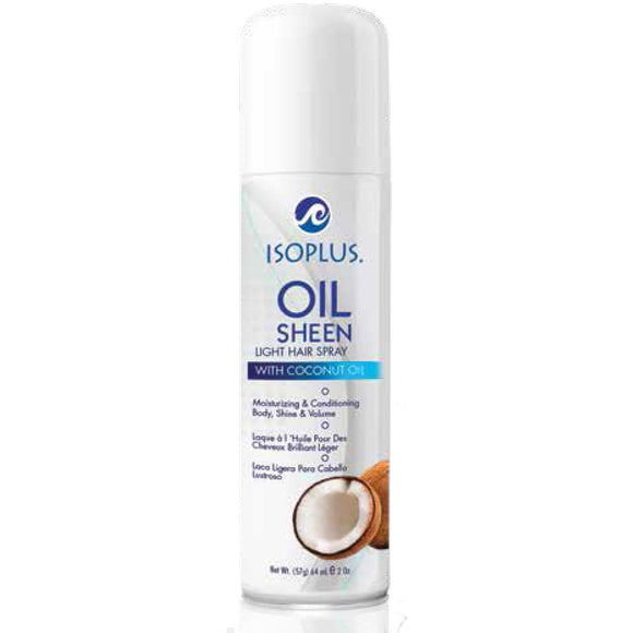 Isoplus Oil Sheen Light Spray Coconut Oil 9 Oz