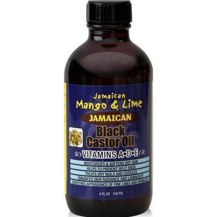 Jamaican Mango & Lime Jamaican Black Castor Oil Vitamins A D & E (4 Oz.)
