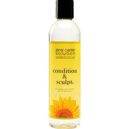 JANE CARTER SOLUTION Condition & Sculpt Smoothing Curl Prep Gel (8oz) - Soft Hold, Smoothing, Moisturizing