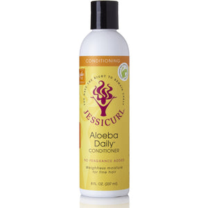Jessicurl Aloeba Daily Conditioner, No Fragrance - 8.0 Fluid Ounce