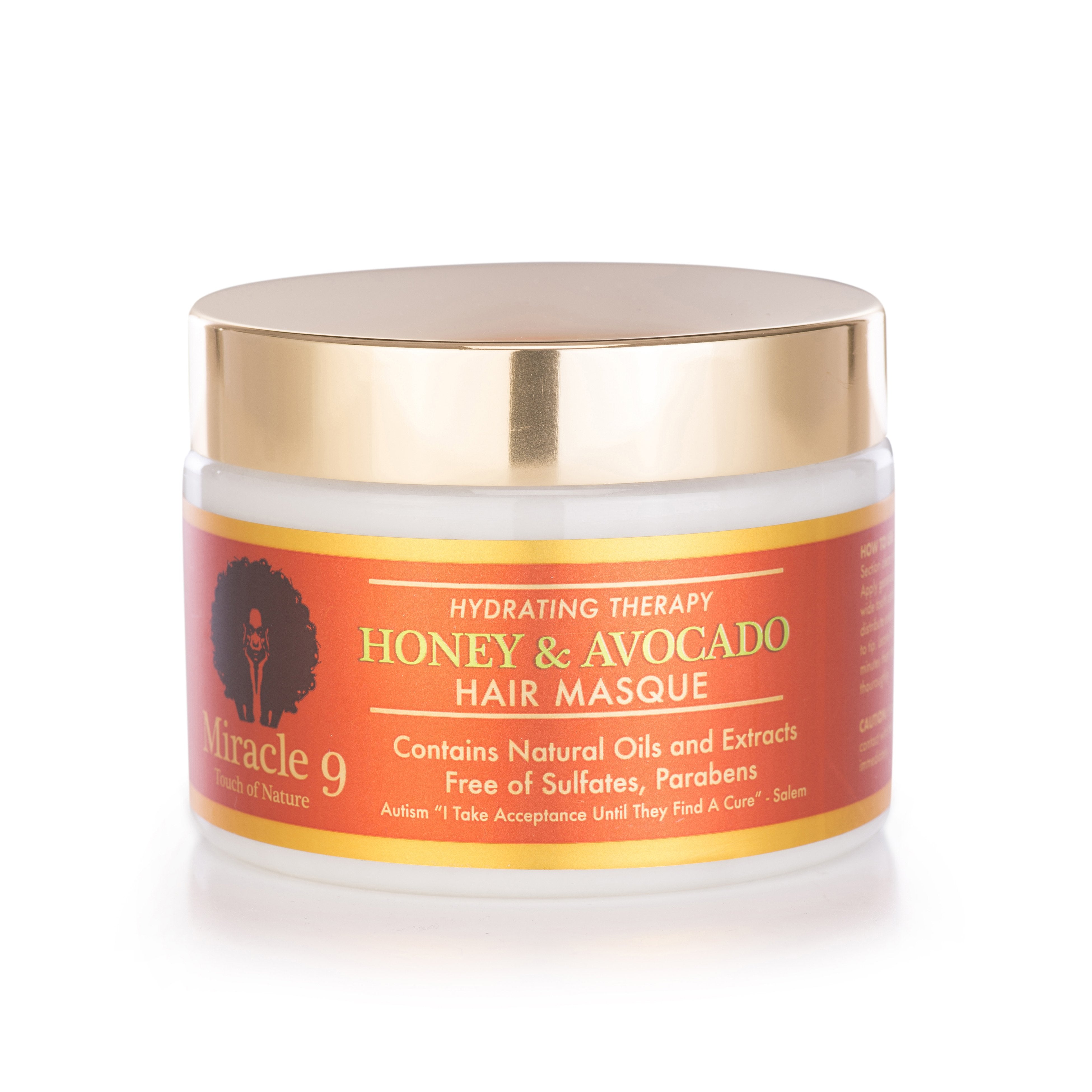 Miracle 9 Hydrating Therapy Honey & Avocado Hair Masque 12Oz