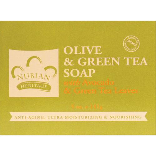 Nubian Heritage Olive & Green Tea Bar Soap 5Oz