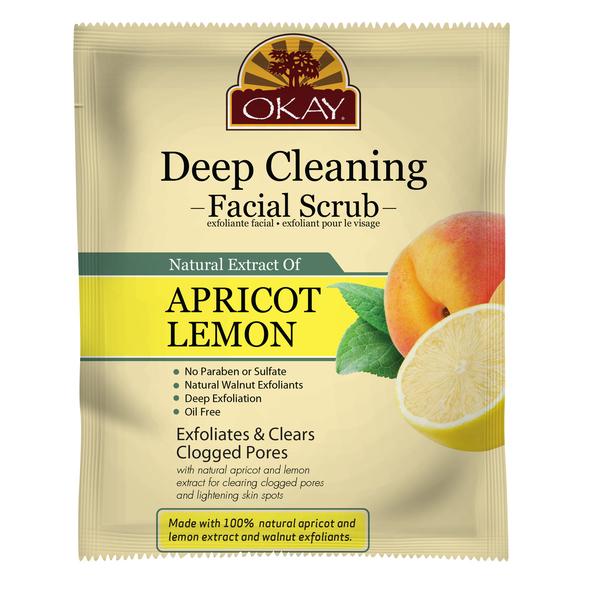 Okay Apricot & Lemon Facial Scrub (12 Pack)