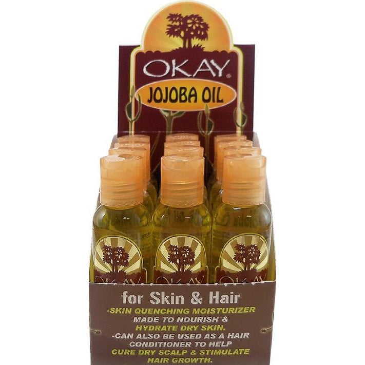 Okay Jojoba Oil For Hair & Skin 2 Oz (12 Pack)