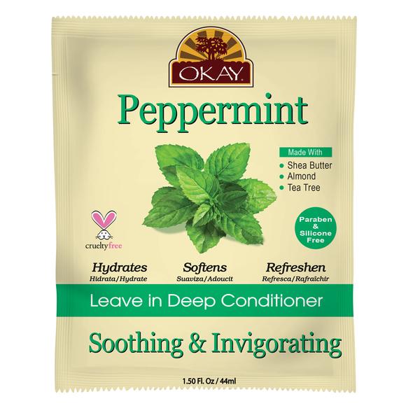 OKAY Peppermint Soothing & Invigorating Leave-in Conditioner, (Pack of 6)