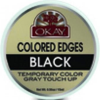 Okay Black Jamaican Castor Oil Polished Edges, (Pack of 12)