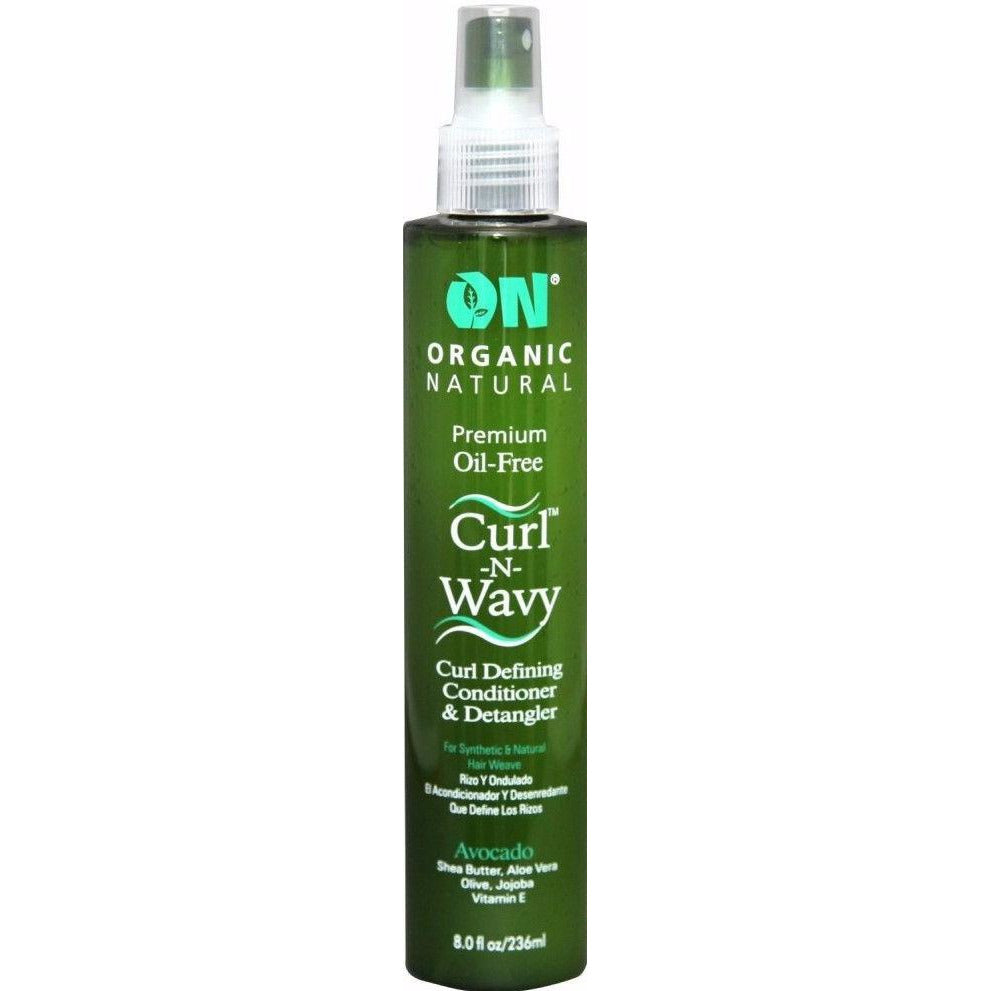 On Natural On Curl And Wavy Curl Defining Conditioner & Detangler, Avocado, 8 Ounce