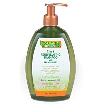 Organic Hair Energizer 5 In 1 Rejuvenating Shampoo 13Oz