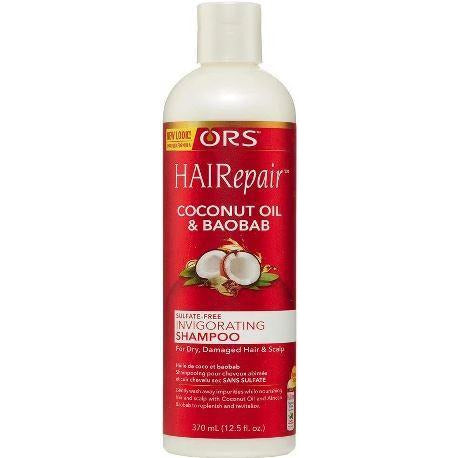 Organic Root Stimulator Hairepair Coconut Oil & Baobab Sulfate-Free Invigorating Shampoo 12.5Oz