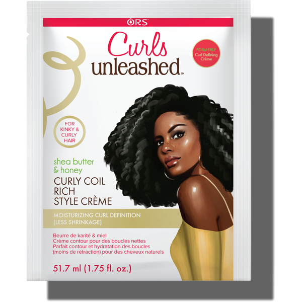 Curls Unleashed Shea Butter and Honey Curly Coil Rich Style Creme, 1.75 oz Pack of 12