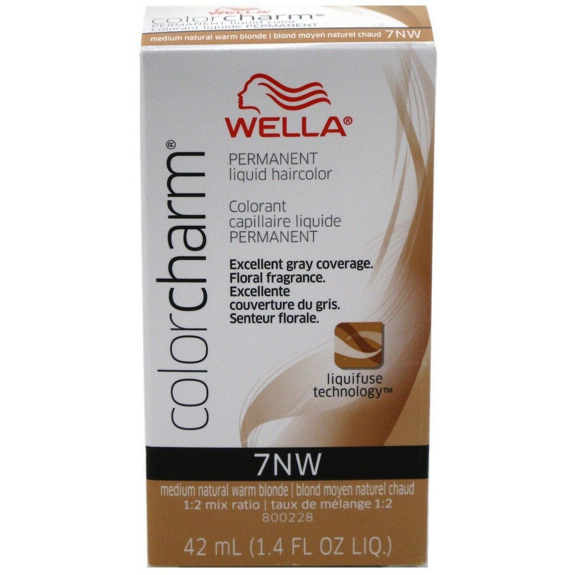 Wella Color Charm 007Nw Permanent Liquid Haircolor Medium Natural Warm Blonde - 1.4 Fl Oz