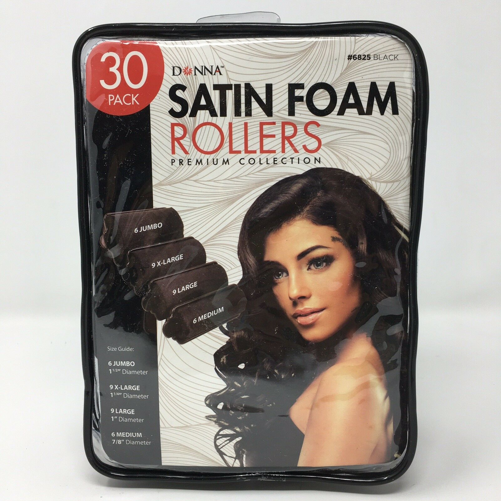Donna Satin Foam Rollers 30Pk