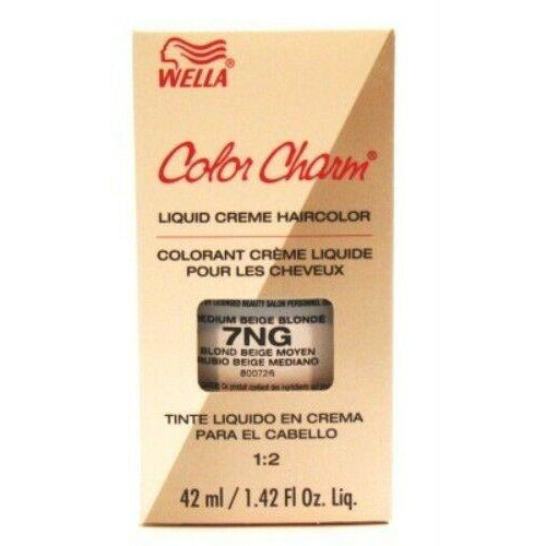Wella Color Charm 7NG Permanent Liquid Haircolor Medium Beige Blonde - 1.4 Oz