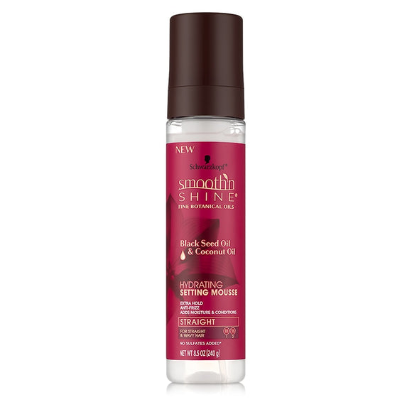 Smooth 'N Shine Straight Hydrating Setting Mousse 8.5 Oz