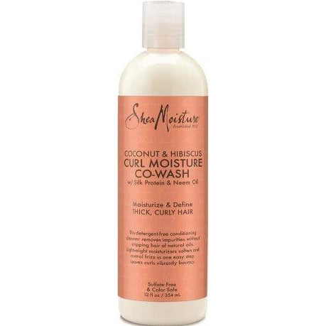 Shea Moisture Coconut & Hibiscus Co-Wash Conditioning Cleanser, 12 Ounce
