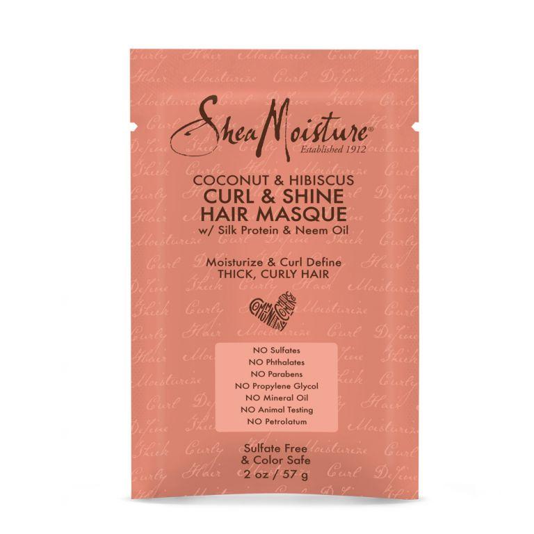 Shea Moisture Coconut & Hibiscus Curl & Shine Hair Masque, 12 Ounce