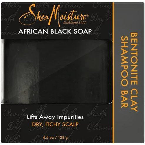 SheaMoisture African Black Soap Bentonite Clay Shampoo Bar -4.5 Oz
