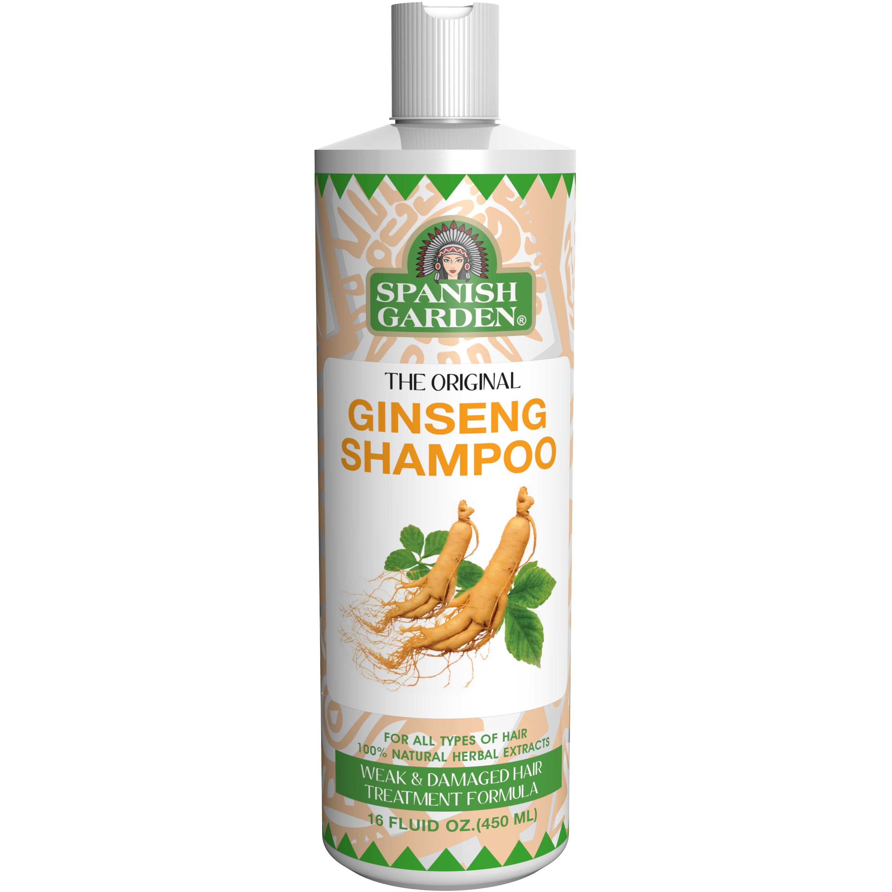 Spanish Garden Ginseng Shampoo - 16 Oz