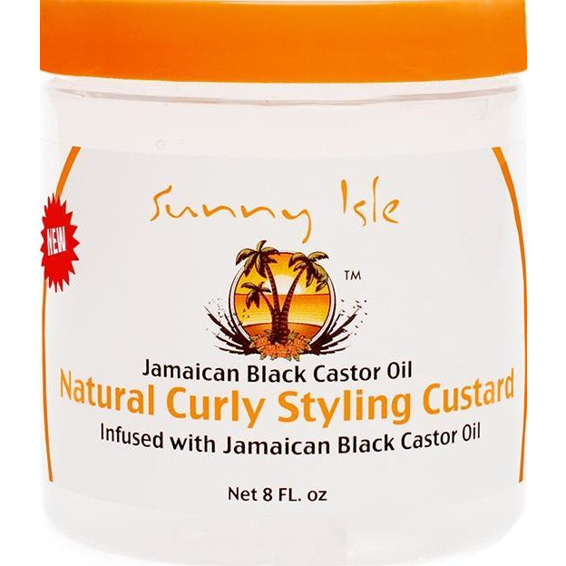 Sunny Isle Jamaican Black Castor Oil Natural Curly Styling Custard 8.Oz