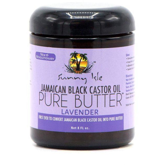 Sunny Isle Jamaican Black Castor Oil Pure Butter Lavender, 8 Fluid Ounce