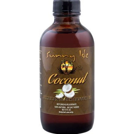 Sunny Isle Jamaican Castor Oil, Coconut Black, 4 Fluid Ounce