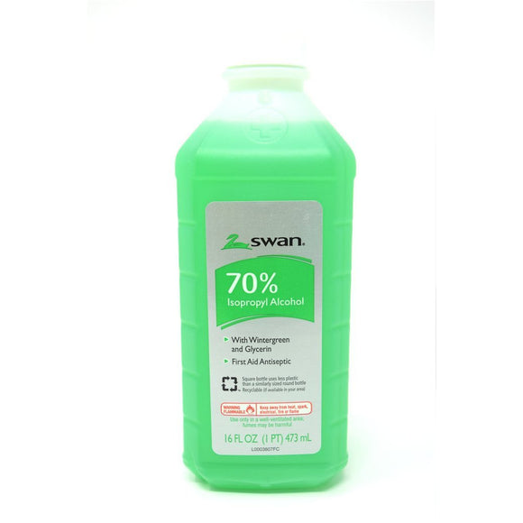 Swan Wintergreen 70% Isopropyl Alcohol 16 Fl Oz