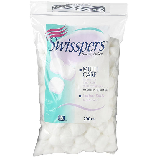 Swisspers Cotton Balls 200'S Lg