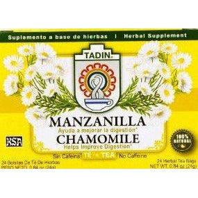 Tadin Manzanilla Chamomile Tea, 24 Ct