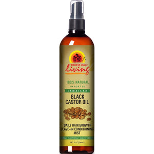 Tropic Isle Living Jamaican Black Castor Oil Daily Hair Growth Leave-in Conditioning Mist 8 Oz
