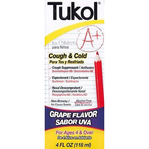 Tukol A+ Children Grape - 4 Oz