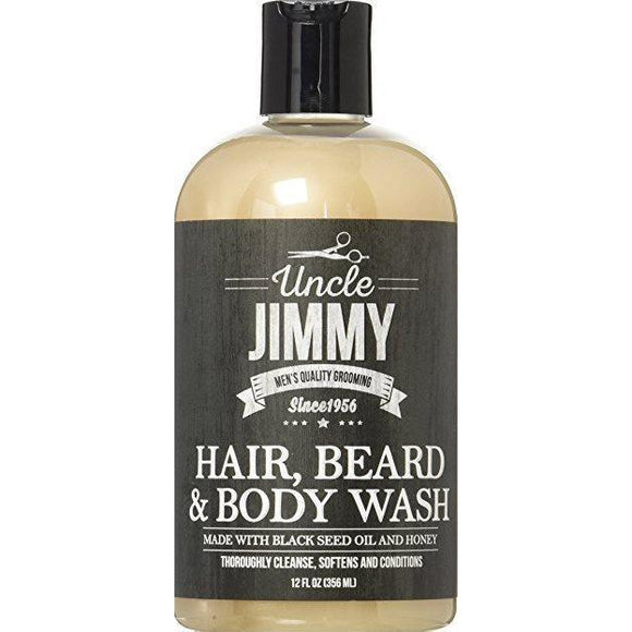 Uncle Jimmy Hair Beard & Body Wash 12 Oz