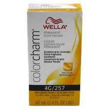 Wella Color Charm 257 Dark Golden Brown Liquid Permanent Hair Color - 1.4 Oz
