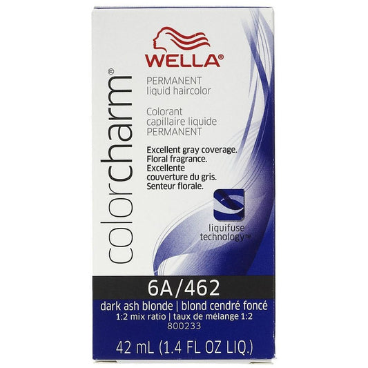 Wella Color Charm 462 Permanent Liquid Haircolor Smoky Ash Blonde 1.4 Oz