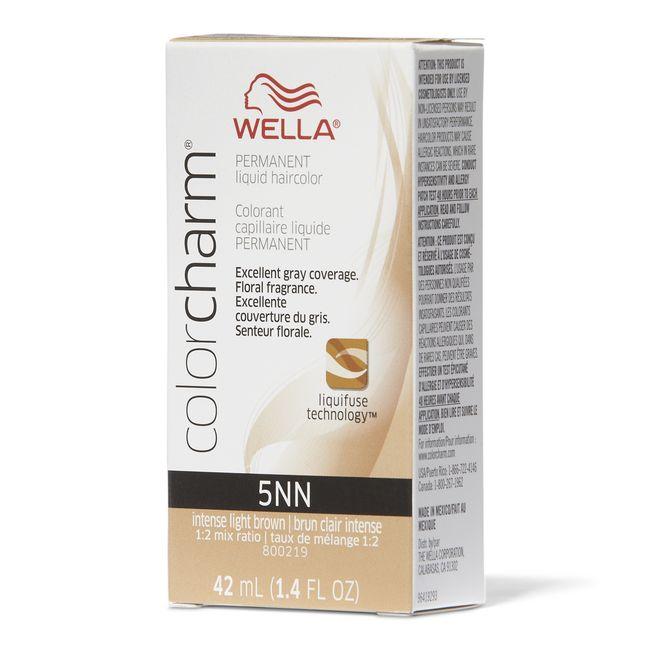 Wella Color Charm 5Nn Permanent Liquid Haircolor Intense Light Brown 1.4Oz