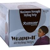 Wrapp-It Styling Strips For Natural Hair Wrap And Molded Styles By Graham Beauty (40 Strips)