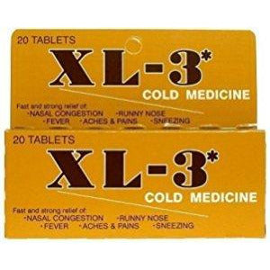 Xl-3 Cold Medicine Tablets - 20 Ct